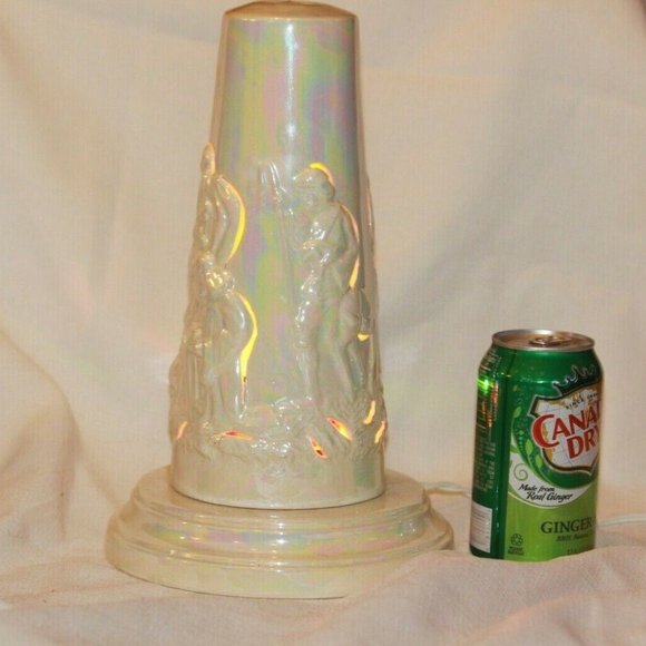 Rare 1982 Vintage Atlantic Mold Ceramic Christmas Lighted NATIVITY SCENE - Picture 5 of 7